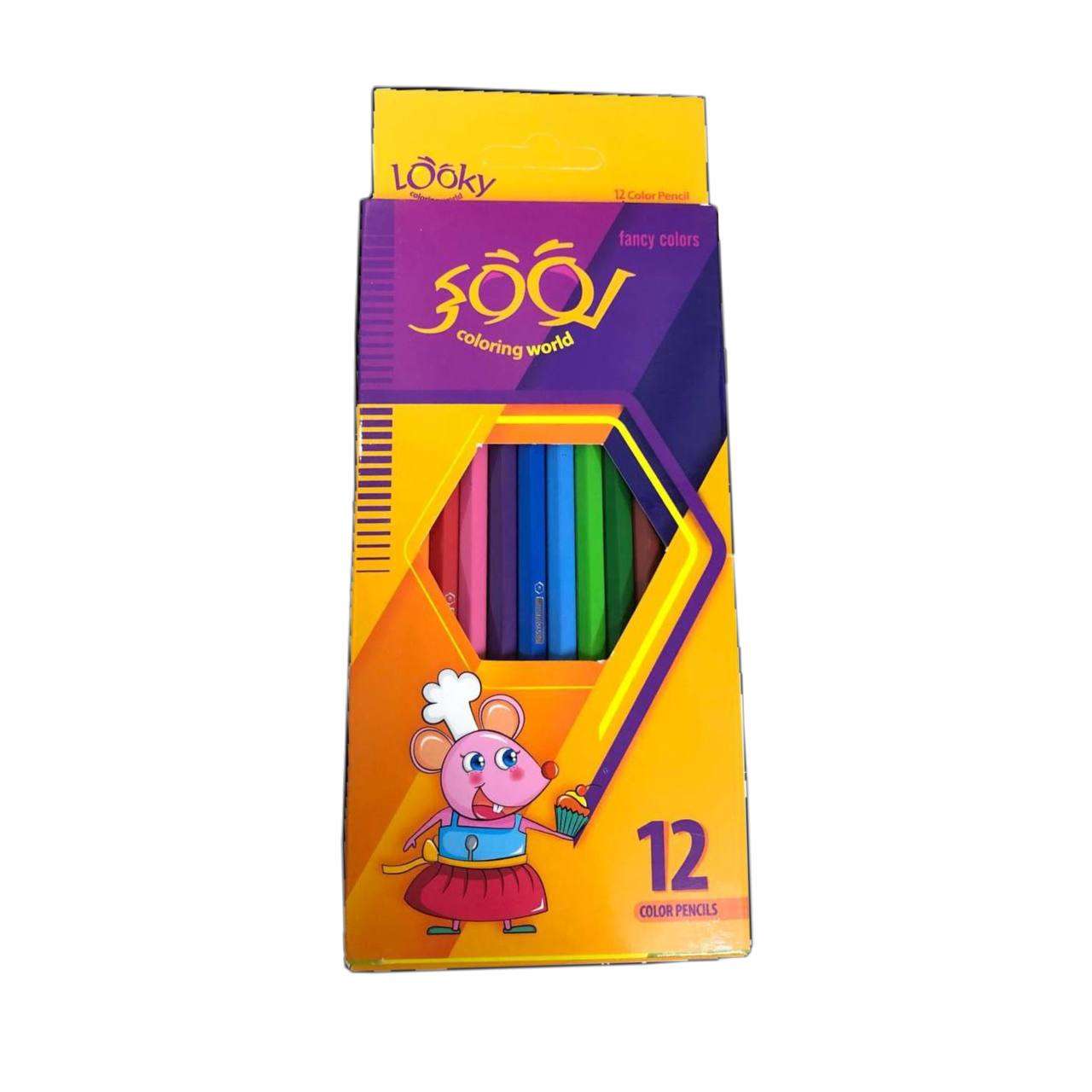خرید انلاین مداد رنگی 12 عددی لوکی در وبسایت دوشنبه کالا